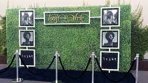 black carpet for step and repeat events