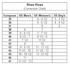76 Cogent Falco Boots Size Chart