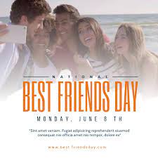 Congress gathered to devote a day each year in tribute to close friends. Nationalen Best Friends Day Social Media Vorlage Vorlage Postermywall
