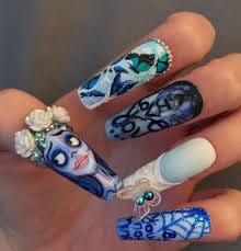 10 unique corpse bride nail art designs