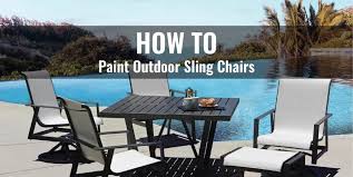 how to paint outdoor sling chairs i
