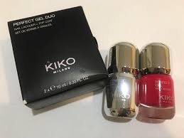 kiko milano gel duo cherry pink nail