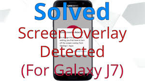 Did you mean the popup states: Samsung J3 Emerge Screen Overlay Detected Fix By Steve