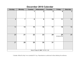 2015 December Calendar Template 2 For Templates Word Calendar