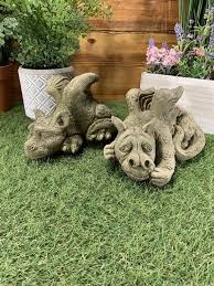 Baby Dragon Ornaments Gothic Statues