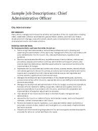 The board, is responsible for the position. Sample Chief Administrative Officer Job Description Icma Org