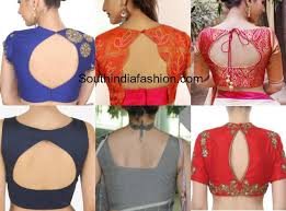latest saree blouse neck designs