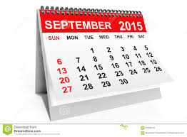 Calendar September 2015 Stock Illustration Illustration Of