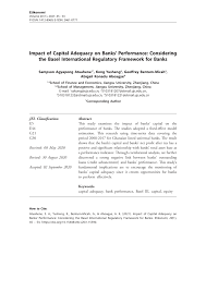 pdf impact of capital adequacy on