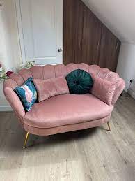blush pink s double sofa chair ebay