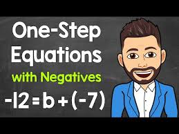 Negatives Solving Algebraic Equations