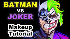batman and joker makeup transformation