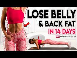 lose belly and back fat in 14 days