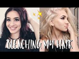 Always apply bleach first to the parts that are the darkest or the brassiest so that they get more processing time. How I Went Completely Blonde At Home Insane Results Youtube Platinum Blonde Hair Color Bleach Blonde Hair Bleaching Your Hair