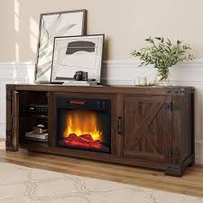 Farmhouse Electric Fireplace Tv Stand