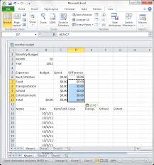 Monthly Budgeting In Excel 10 Steps