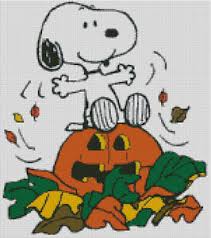 Details About Cross Stitch Chart Pattern Snoopy Halloween Peanuts Charlie Brown Woodstock