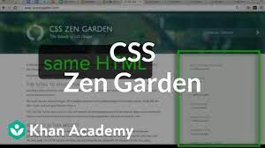 css zen garden intro to html css