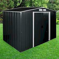 Sapphire Apex 8x6 Anthracite Metal Shed