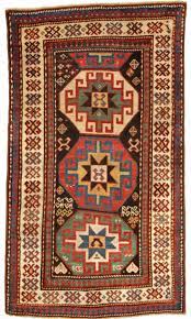 antique caucasian kazak rug with