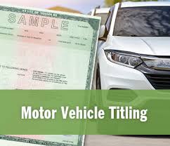 motor vehicle ling registration