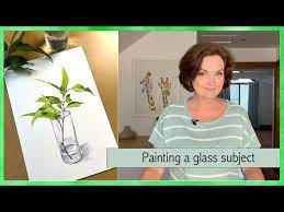 A Simple Watercolor Glass Vase Painting