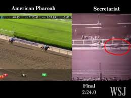 American Pharoah Secretariat Side By Side Belmont Video