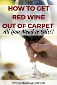 red wine stains from carpet with salt