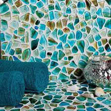 Aqua Marino Glossy Gloss Glass Mosaic