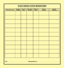 Checklist Label Daily Medication Reminders