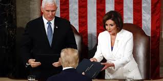 The evidence is in nancy's personal laptop. Trump Snubbed Pelosi As She Tried To Shake His Hand Before His State Of The Union Address Nearly 2 Months After The House Impeached Him Business Insider India