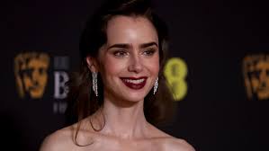 lily collins baftas 2024 the