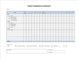 Restroom Cleaning Checklist Model Templates At