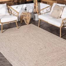 12 x18 wynn braided indoor outdoor area rug tan nuloom
