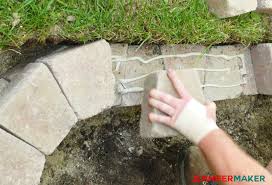 diy retaining wall construction for a