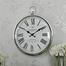 Large Wall Clock Pocket Fob Watch Round