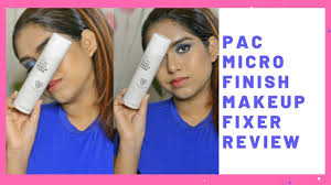 pac micro finish makeup fixer review