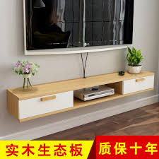 Solid Wooden Wall Mounted Narrow Tv