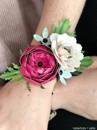 make a paper flower corsage for