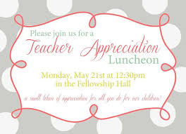 Appreciation Luncheon Invitation Sample