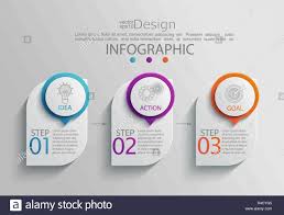 Paper Infographic Template With 3 Options For Presentation