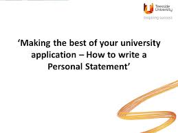     Examples of Personal Statements