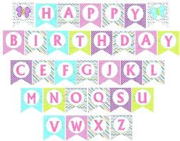 Happy Birthday Banners Free Printable Banner Download
