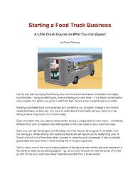 food truck business plan 9 exles