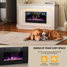 Electric Fireplace In Black Low Noise