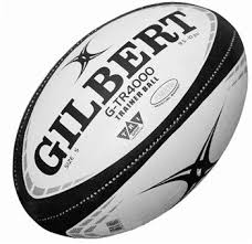 G Tr4000 Training Rugby Ball White Black Size 5