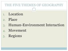 The 5 Themes Of Geography