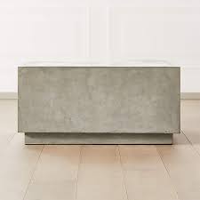 Matter Grey Cement Square Coffee Table