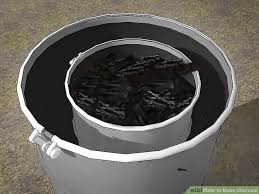 Image result for pic of bonfire for making your own charcoal