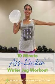 10 minute a kickin water jug workout